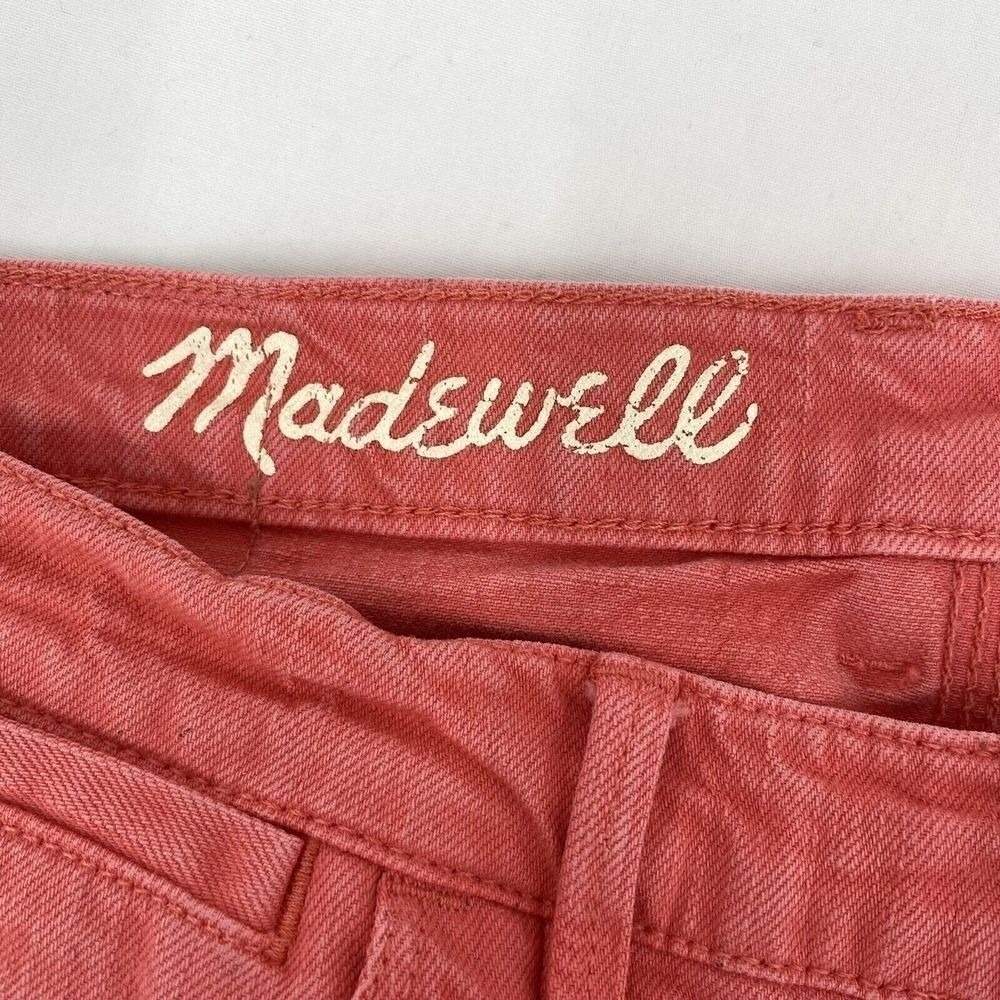 Madewell Women 27 Skinny Ankle Jeans Coral Pink Stretch Denim Mid Rise Pants - Picture 5 of 9